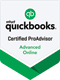 Quickbooks certified proadvisor advanced online logo